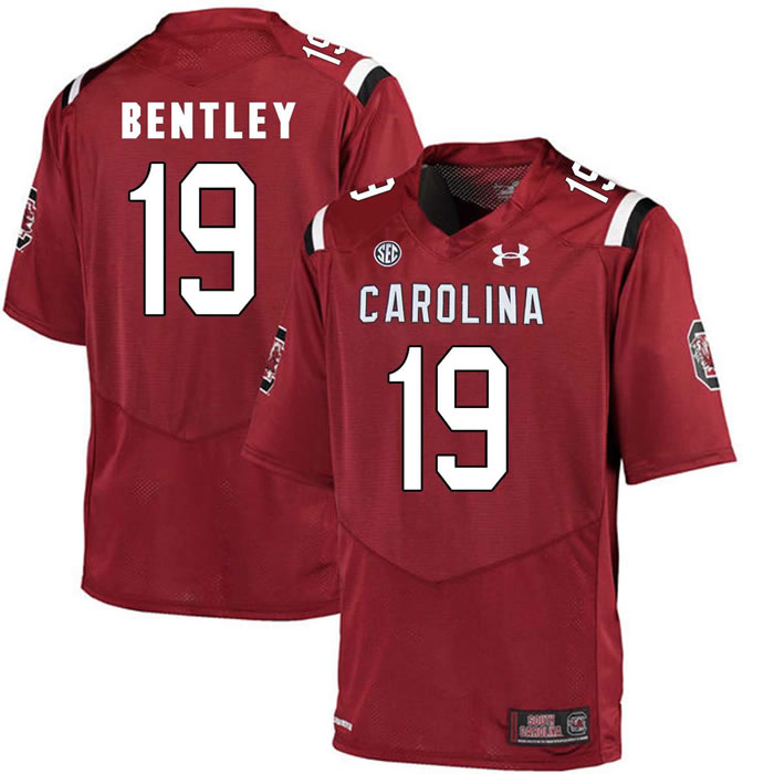 South Carolina Gamecocks #19 Jake Bentley Red College Football Jersey